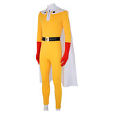 Saitama Yellow Jumpsuit Cosplay Costume Halloween Carnival Suit